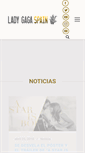 Mobile Screenshot of ladygaga-spain.com